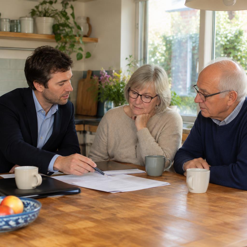 Offerte bespreken aan de keukentafel
